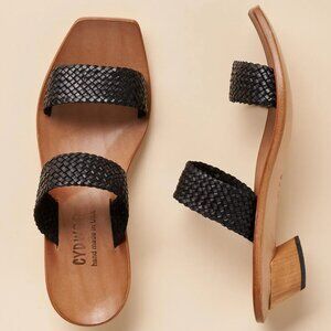Olive Grove Sandals Leather Black Color By CYDWOQ